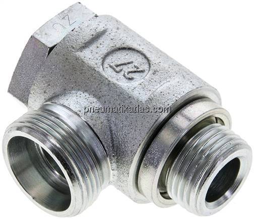 Winkel-Schwenkverschraubung G 1/2"-18 L (M26x1,5), ohne Mutter & Schneidring, St