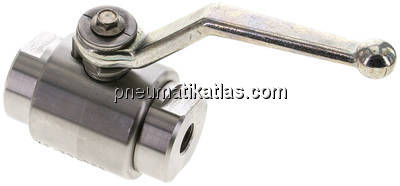 Hochdruck-Kugelhahn, Edelstahl, G 1/4", 0 - 500bar