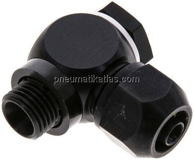 Winkel-Verschraubung G 1/4"-9x6mm, für Silberschlauch