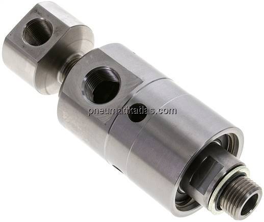 Drehdurchführ. G 1/2"-G 3/8", Welle-Rohr G 1/2"-13mm