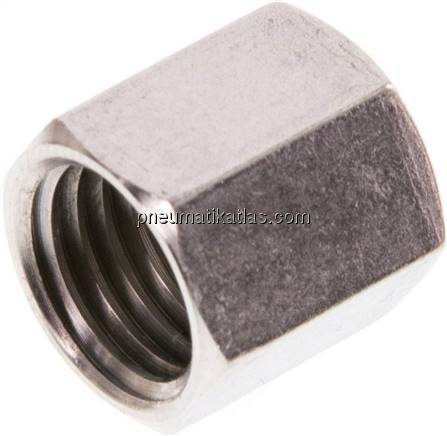 Überwurfmutter f. Schneidringverschr. 6 L (M12x1,5), 1.4571