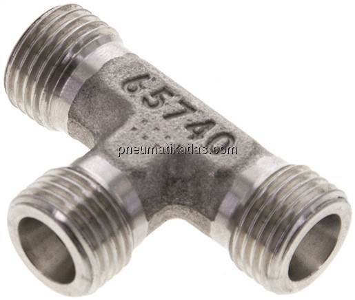 T-Schneidringverschraubung 8 S (M16x1,5), ohne Mutter & Schneidring, 1.4571