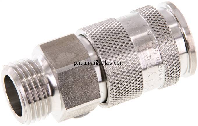 Kupplungsdose (NW10) G 1/2"(AG), 1.4404