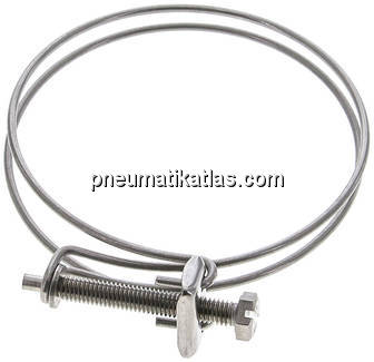 Drahtschlauchschelle 84 - 90mm, 1.4301