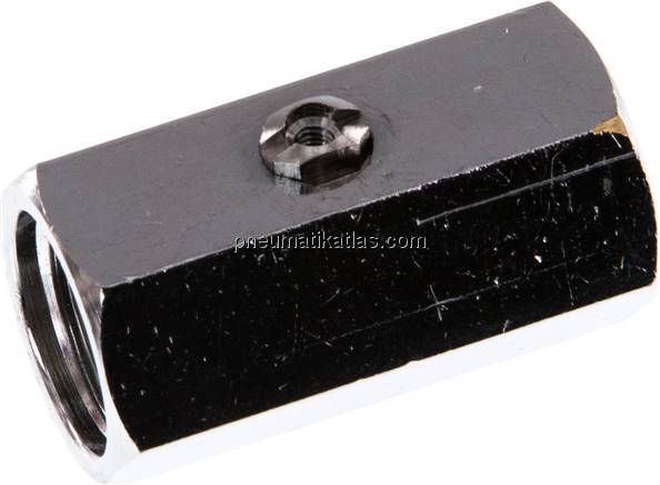 Messing-Minikugelhahn G 3/8" Innengewinde, PN 15