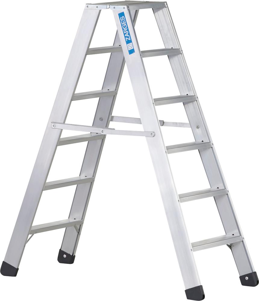 Stufenleiter Seventec B 2x6 Stufen Leiterlänge 1,43 m Arbeitshöhe 2,85 m ZARGES