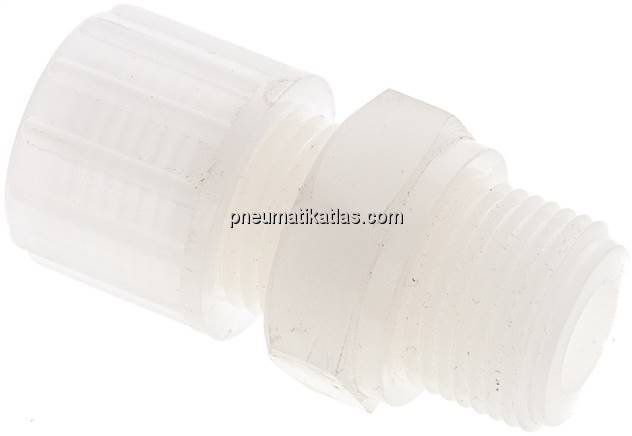 Gerade Verschraubung G 3/8"-10x4mm, PVDF