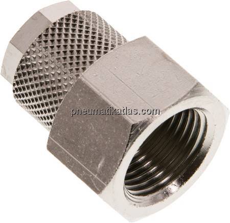 Aufschraub-Verschraubung G 3/8"-12x10mm, Messing vernickelt