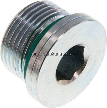 HD-Verschlussstopfen Innenskt. G 3/4", Stahl verzinkt