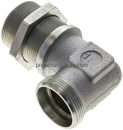 Winkel-Schott-Schneidringverschr. 35 L (M45x2), ohne Mutter & Schneidring, Stahl