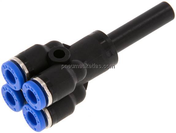 Steckanschluss-Mehrfachvert. 6mm-4mm, IQS-Standard