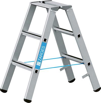 Stufenleiter Saferstep B 2x3 Stufen Leiterlänge 0,88 m Arbeitshöhe 2,30 m ZARGES