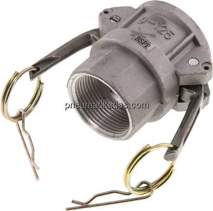 Kamlock-Kupplung (D) Rp 1-1/4"(IG), Aluminium