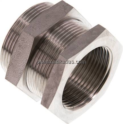 Schottverschraubung G 1-1/4"-M 49x2, 1.4571