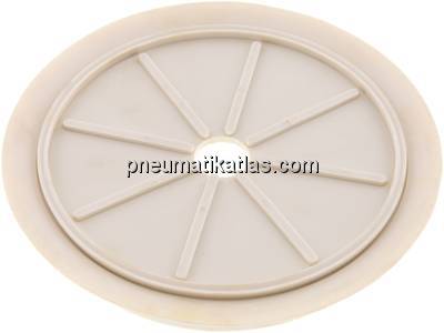 Flachsauger (feine Lippe), Ø 200x5mm, NRE (35A), weiß