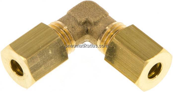 Winkel-Klemmringverschraubung 4 (M8x1)mm, Messing