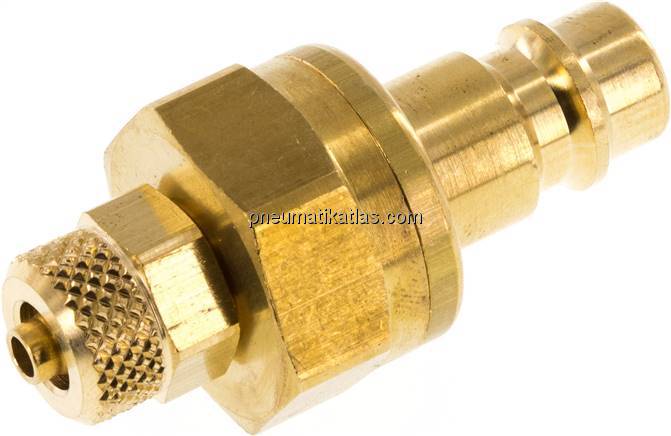 Kupplungsstecker (NW7,2) 6x4mm Schlauch, Messing