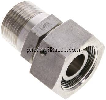 Einstellb. Schneidringverschr. 25 S-NPT 1", 1.4571