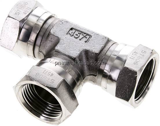 T-Verschraubung,60°Konus G 1" (IG), V4A