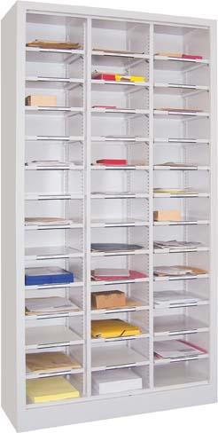 Sortierschrank RAL7035 39 Fächer, offen