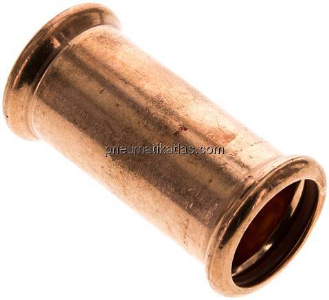 Pressfitting, Schiebemuffe, 28mm, Kupfer / Kupferlegierung