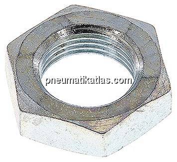 Sechskant-Gegenmutter M 27x2, Stahl verzinkt