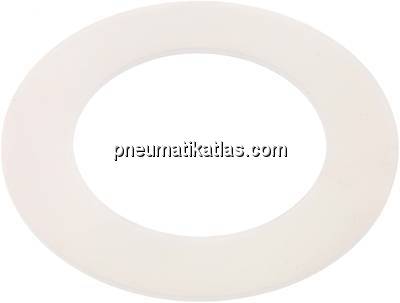 Flanschdichtung DN 80, 90x142x3 mm, Silikon
