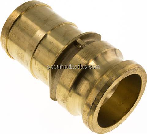 Kamlock-Stecker (E) 63 (2-1/2")mm Schlauch, Messing