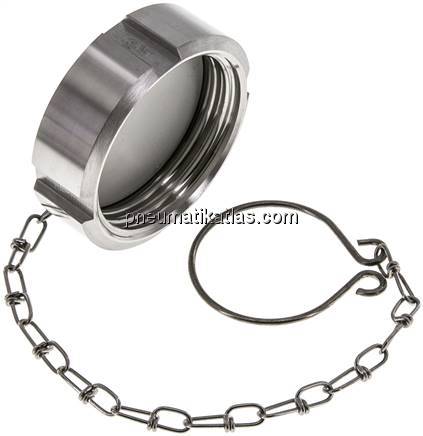 Blindmutter (Milchgewinde) Rd 52 x 1/6", 1.4301