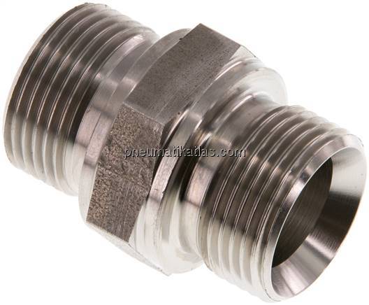 Hydraulik-Doppelnippel G 3/4"-G 3/4", 1.4571