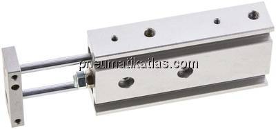 Doppelkolbenzylinder, Kolben 6mm, Hub 30mm