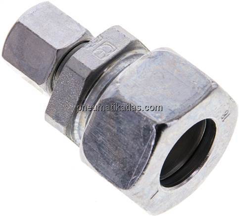 Reduzierverschraubung 18 L (M26x1,5)-8 L (M14x1,5), Stahl verzinkt