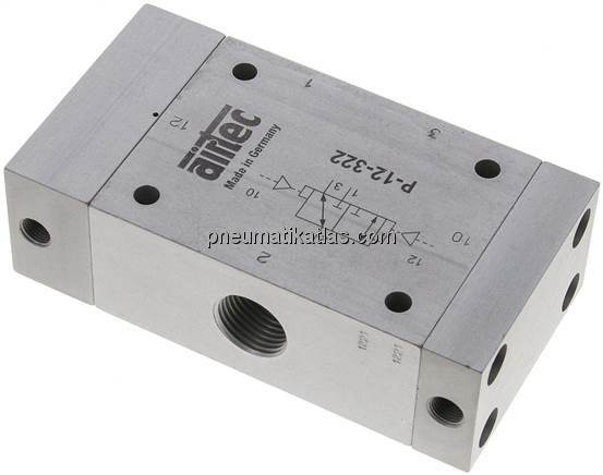 3/2-Wege Pneumatikimpulsventil, G 1/2", dominierend