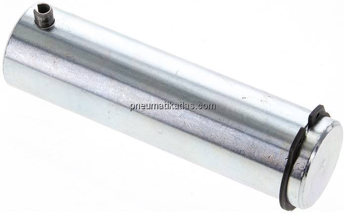 ISO 15552-Bolzen 125 mm (sphärisch), Stahl verzinkt