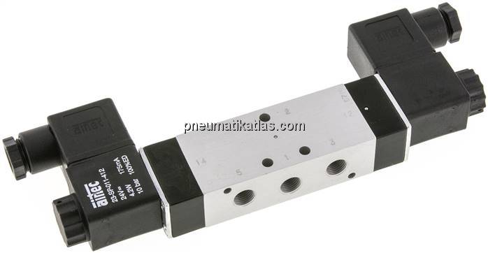 5/2-Wege Magnetimpulsventil, G 1/8", 24 V AC, Standard