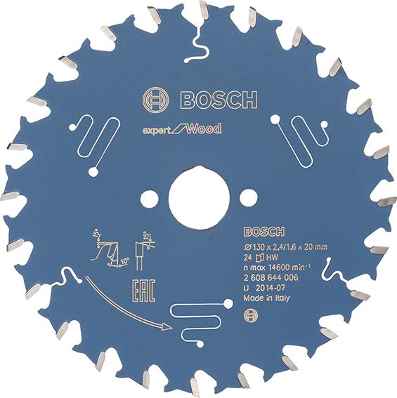 HM Kreissägeblatt 130x2,4x20mm Z24 W Bosch Expert Wood