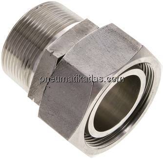 Einstellb. Schneidringverschr. 42 L-NPT 1-1/2", 1.4571