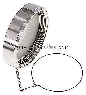 Blindmutter (Milchgewinde) Rd 110 x 1/4", 1.4404