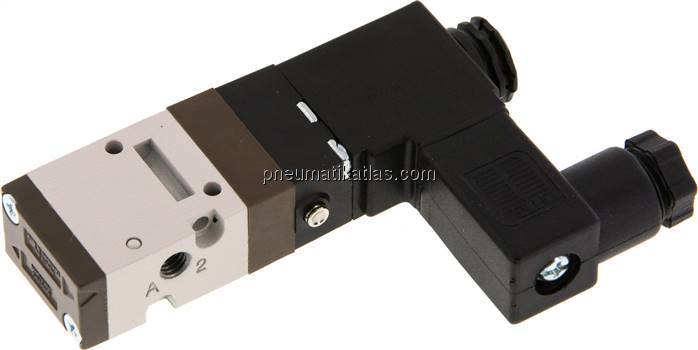 3/2-Wege Magnetventil, M 5, Federrückstellung (NC), 24 V DC