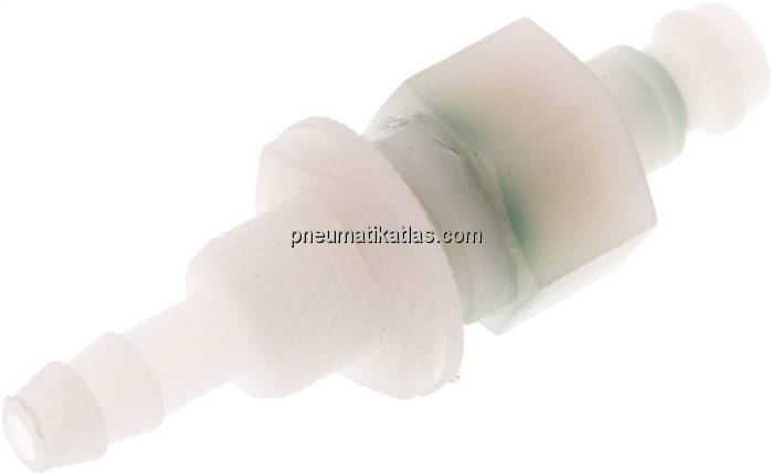 Schott-Kupplungsstecker (NW5) 6 (1/4")mm Schlauch, PVDF