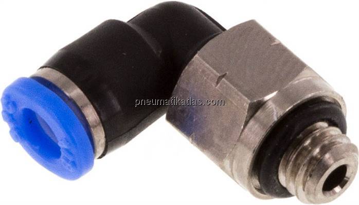 Winkel-Steckanschluss UNF 10-32-1/8" (3,17 mm), IQS-Inch