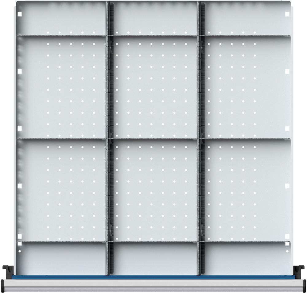 Schubladeneinteilungssatzfür FH 180mm 1/3 Teilung f.Schublade B600xT600mm