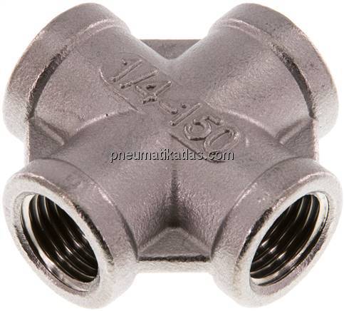 Kreuzstück Rp 1/4" (IG), 1.4408