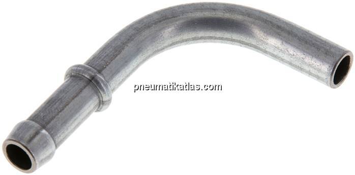 90°-Schlauchnippel Rohr 8, Schl. 7 - 8mm, Stahl verzinkt