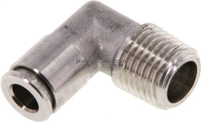 Winkel-Steckanschluss, festst. R 1/4"-6mm, IQS-Edelstahl