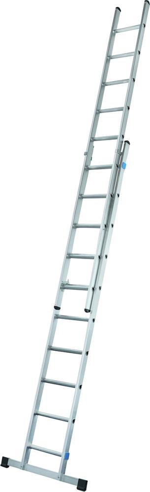 Schiebeleiter 2tlg. 2 x 10 Sprossen Leiterlänge max 4,90 m Arbeitshöhe 5,65 m ZARGES