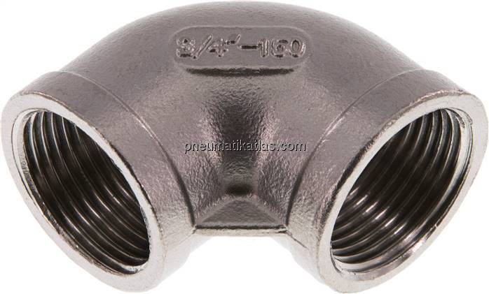 90°-Winkel Rp 3/4"-Rp 3/4", 1.4408