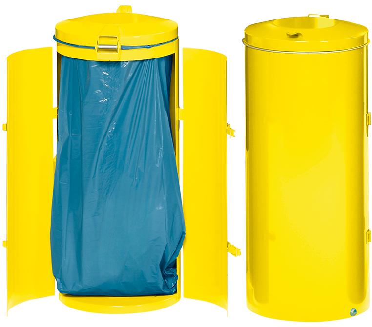 Abfallsammler-Doppeltür 120 l gelb H 980 mm VAR
