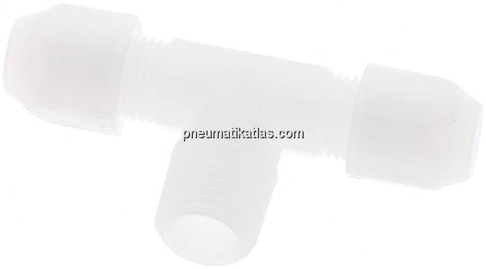 T-Verschraubung R 1/4"-6x4mm, PVDF (FDA)