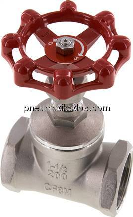 Muffen-Absperrventil, Edelstahl, G 1-1/2", PN 16, Eco-Line